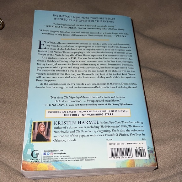 THE Book OF Lost Names A NOVEL brand new - Picture 3 of 4